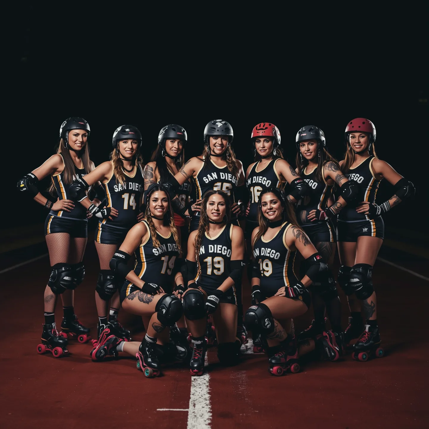 atlet perempuan San Diego - sandiegorollerderby